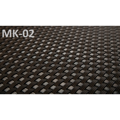 Taśma ogrodzeniowa MIKKO Rattan 12,75x0,19 m, grafit MK-03